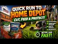 Home Depot Harbor Freight Run Plus Grass Cut Throw Down of Fert Milo and Scott s Disease X