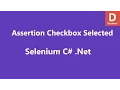 Selenium C Assert Checkbox Selected