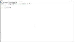 Python program to Check if a Number is Even or Odd User Input
