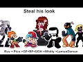 Fnf Steal his look - NEW Girlfriend Boyfriend Pico Whitty Tankman Lemon Demon Ruv