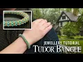 Download Lagu Easy Beaded Bangle Bracelet Tutorial with two hole twin beads