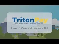 TritonPay - How to View and Pay your Bill