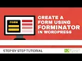 How To Create A Form Using Forminator In WordPress