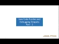 Java Code Puzzle and Debugging for Beginners - Part 2