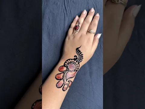 Mehndi designs stylish & easy for girls #shorts #mehndidesign