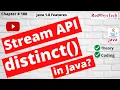Java 8 Stream distinct Remove Duplicates in Stream API Java with Eclipse IDE API Red9SysTech