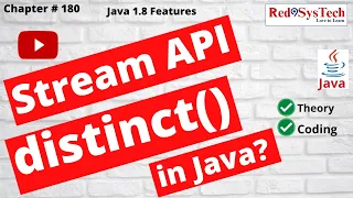 Java 8 Stream distinct Remove Duplicates in Stream API Java with Eclipse IDE API Red9SysTech