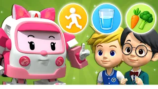 Hidup Sehat│Episode Keamanan Terbaik🚑│Tetap Sehat│Robocar POLI TV Bahasa Indonesia