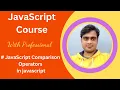 JavaScript Comparison Operators Tutorial in Hindi javaScript in Hindi W3 Programmer