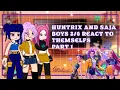 Download Lagu KPOP DEMON HUNTER REACT|| HUNTRIX + SAJA BOYS REACT TO THEMSELFS||PART ONE||2x speed||GACHA