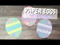Paper Easter Egg Craft Free Template