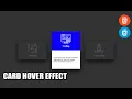 Card Hover Effect CSS Tutorial How to make Hover Effects
