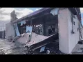 Abandoned adult store on Central Ave burns down Friday morning