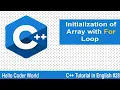 Initialization of Array with For Loop C Tutorial in English