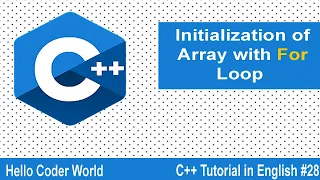 Initialization of Array with For Loop C Tutorial in English
