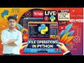 Live File Operation in Python Read Write Append School of CSE Bangla