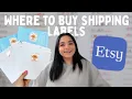 how I ship ETSY orders and print shipping labels with Pirate Ship small business vlog