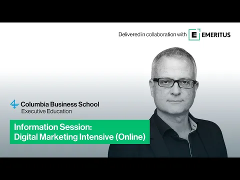 Information session on CBS Professional Certificate in Digital Marketing Intensive program