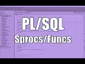 Oracle Stored Procedures and Functions