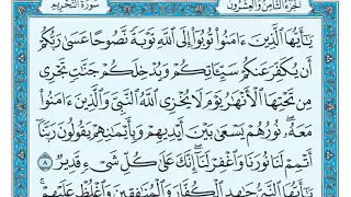 سورة التحريم كامله بصوت ماهر المعيقلي 