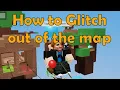 How To Glitch Out of the map on normal matches Roblox Bedwars