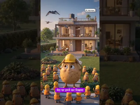 The proud potato became home. 🏠 #shorts #minitoys