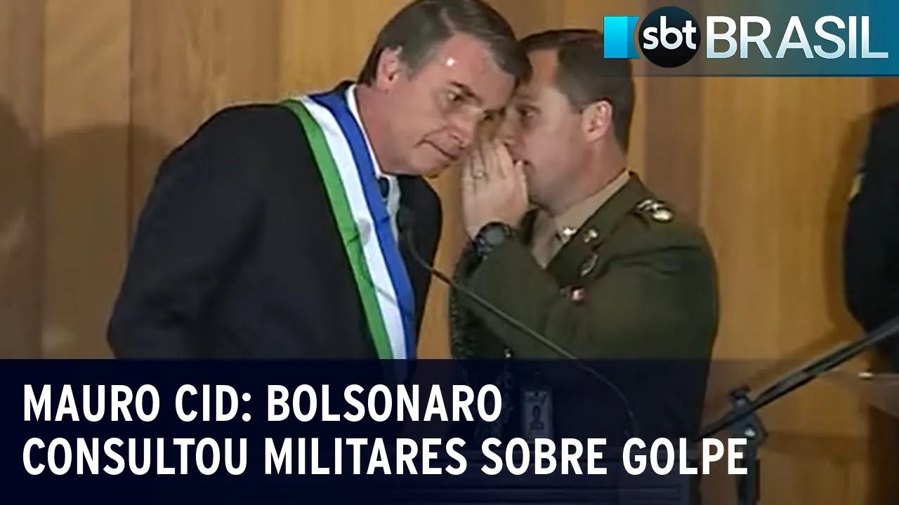 Mauro Cid: Bolsonaro consultou militares sobre golpe | SBT Brasil (21/09/23)