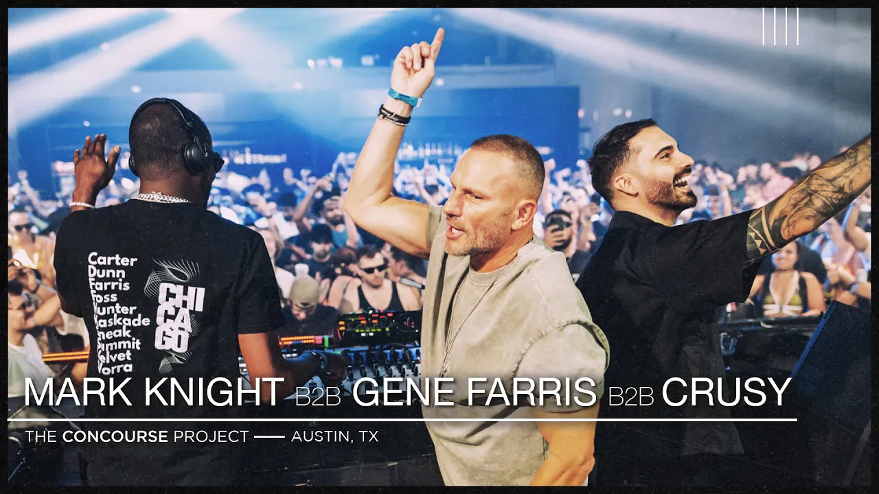 Mark Knight B2B Gene Farris B2B Crusy at The Concourse Project | 360° Full Set (19 Jul 2024)