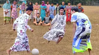 Download Bapak bapak sepak bola pakai baju daster emak emak lomba 17 Agustus MP3