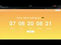 CounterDown Countdown template make with HTML CSS TailwindCSS AlpineJS
