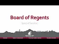 WSU Board of Regents Special Session 12 4 2024