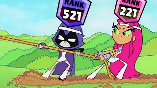 Teen Titans X Brawl Stars Rank Up🥶❤️‍🔥#brawlstars #teentitans #teentitansgo #rankup #rank