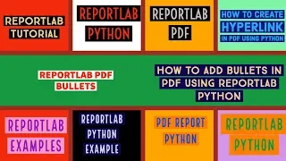 REPORTLAB REPORTLAB PYTHON TUTORIAL How To Add Bullets In Pdf Using Reprtlab Python PART 25