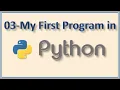 03 Creating First Python Program