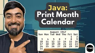 Java Program to Print Calendar for a Month and Year