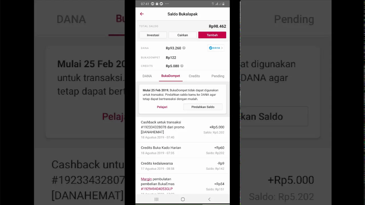 Cara mendapatkan Cashback bukalapak