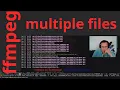 how i process multiple files with ffmpeg in linux-terminal - my script for SPEEDUP TEXTOVERLAY