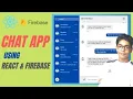 Chat App using React and Firebase Realtime Private Chat Application In Urdu Hindi