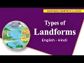Types of Landforms English Vocabulary English - Hindi Vocabulary