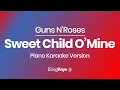 Download Lagu Sweet Child O’Mine - Guns N’Roses - Piano Karaoke Instrumental - Original Key