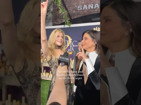 #NicoleKidman and #SandraBullock couldn’t stop dancing on the #PracticalMagic2 red carpet.