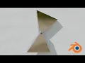 Double Triangle Pendulum Animation using Blender