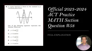 Official ACT Practice Exam Math Question FULL EXPLANATION