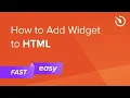 How to Add Widget to HTML code free easy