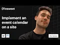How to implement an events calendar in your Webflow site