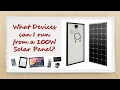 Download Lagu What can you run on a 100W Solar Panel?
