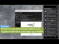 Local File Inclusion Remote Code Execution Server Rooting using Pentestkit Mobile