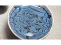 Black Blue Water Marble Nail Art Tutorial