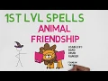 1ST LEVEL SPELL Animal Friendship 5E