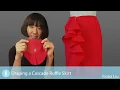 Draping a Cascade Ruffle Skirt